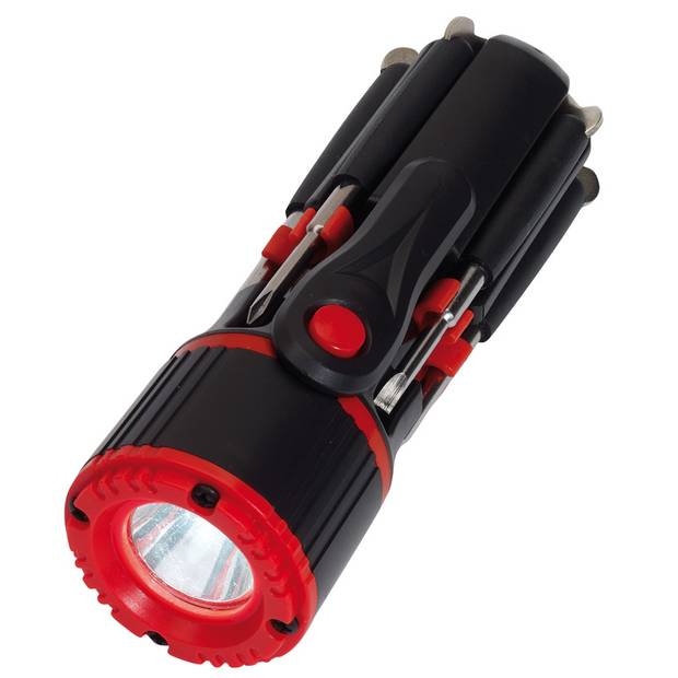 Sada nářadí 8 ks se světlem, černá / červená Sada nářadí 8 ks se světlem, černá / červená