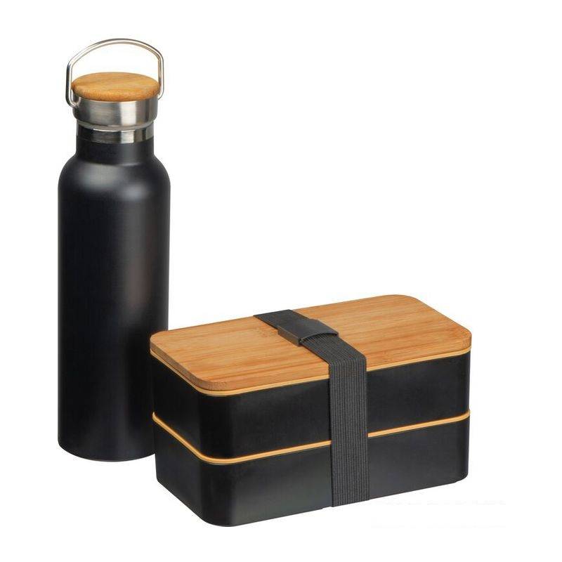 Sada obědáře a láhve 500ml, černá