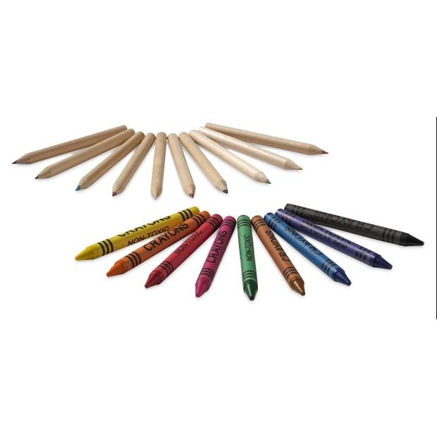 Sada pasteliek a voskoviek v papierovej krabičke Sada pasteliek a voskoviek v papierovej krabičke