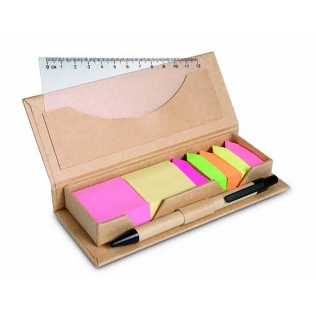 Sada samolepiacích kancelárskych potrieb, béžová Sada samolepiacích kancelárskych potrieb, béžová