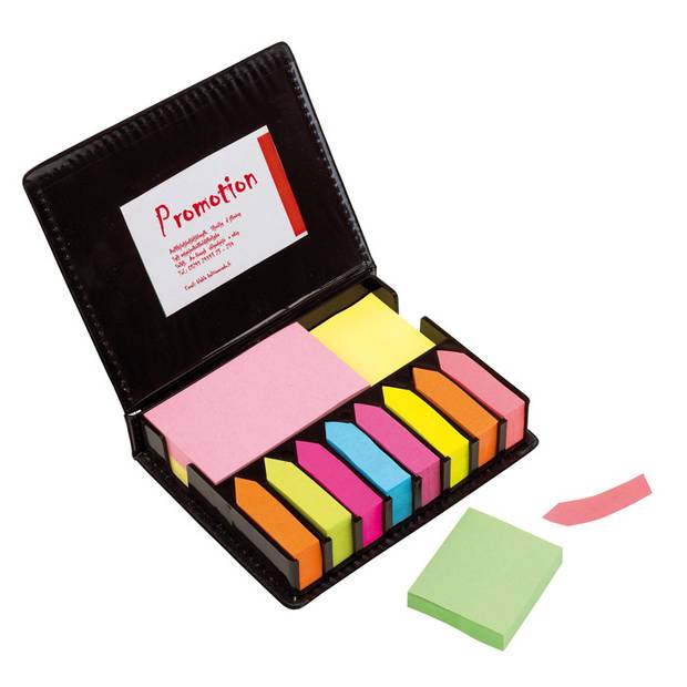 Sada samolepiacich označovacích prúžkov v puzdre zo syntetickej kože Sada samolepiacich označovacích prúžkov v puzdre zo syntetickej kože