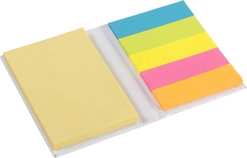 Sada samolepicích značkovacích lístků v pevných deskách, bílá