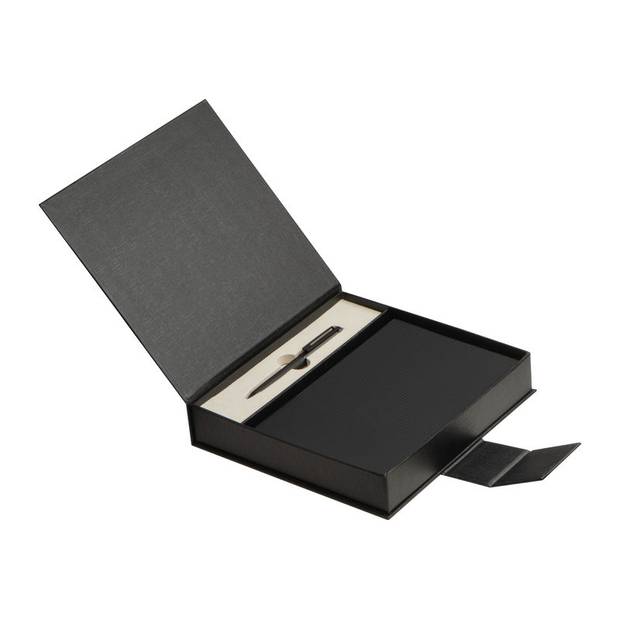 Sada zápisníka a pera, čierna Sada zápisníka a pera, čierna