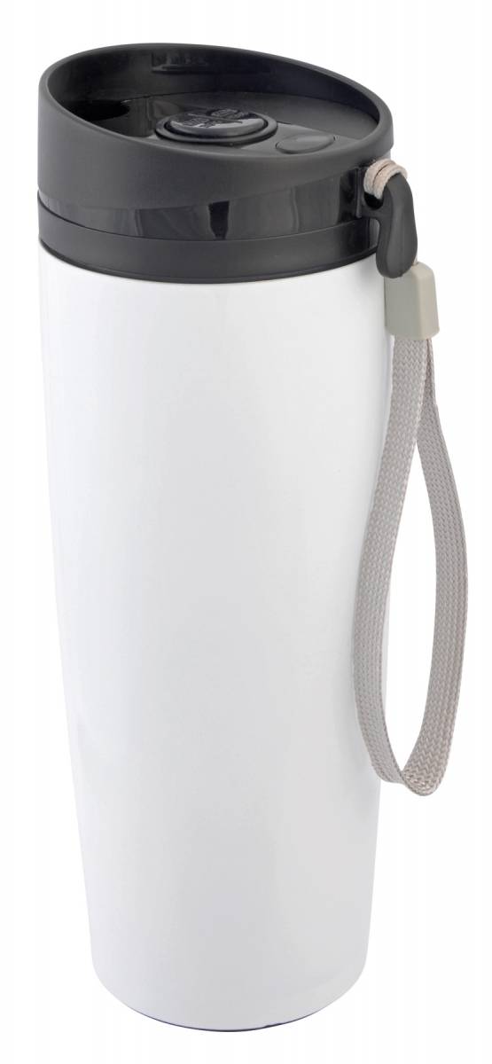 SAGWAN Dvoustěnný termohrnek, nerezová ocel, 380 ml, bílá