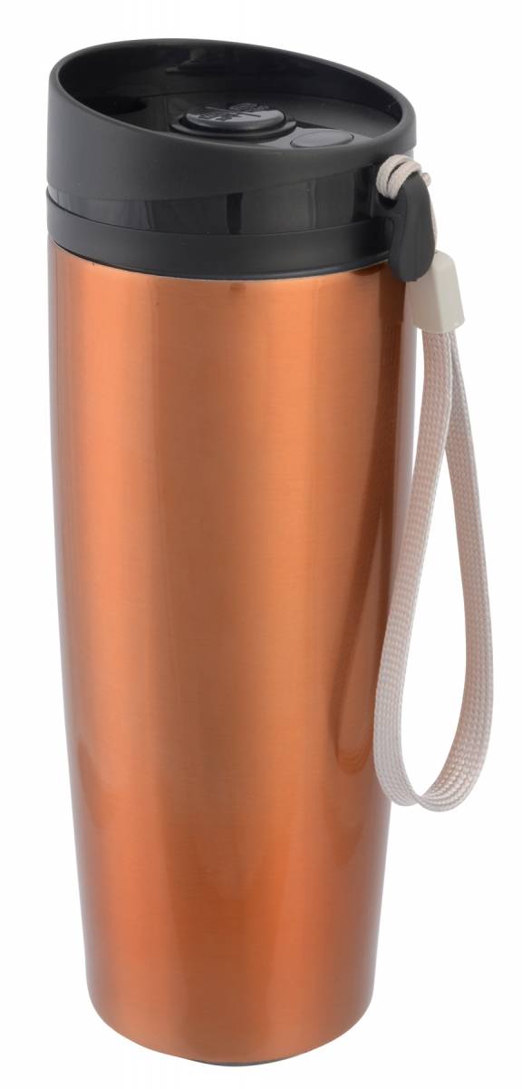 SAGWAN Dvoustěnný termohrnek, nerezová ocel, 380ml, oranžová