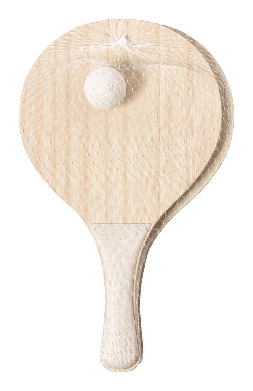 Saiker set na plážový tenis, hnedá
