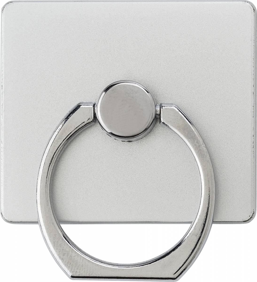 Samolepicí plastový držák na mobilní telefon v kovovém designu, stříbrná