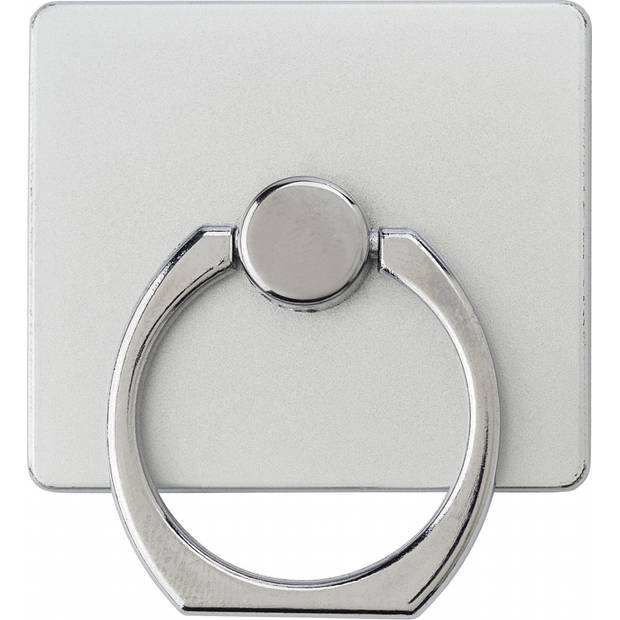 Samolepicí plastový držák na mobilní telefon v kovovém designu, stříbrná Samolepicí plastový držák na mobilní telefon v kovovém designu, stříbrná