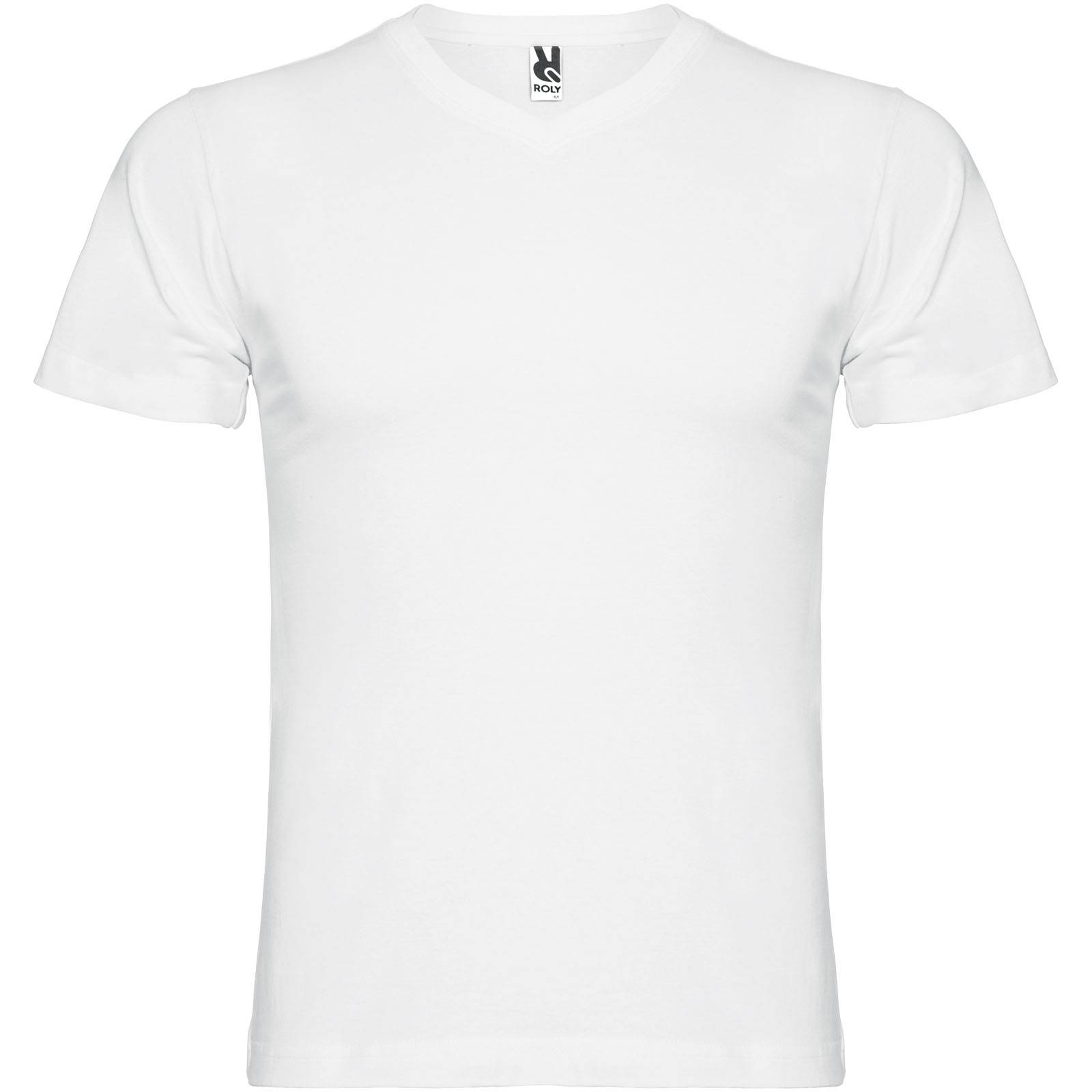 Samoyedo pánske tričko s krátkym rukávom s výstrihom do V, biela, 3XL