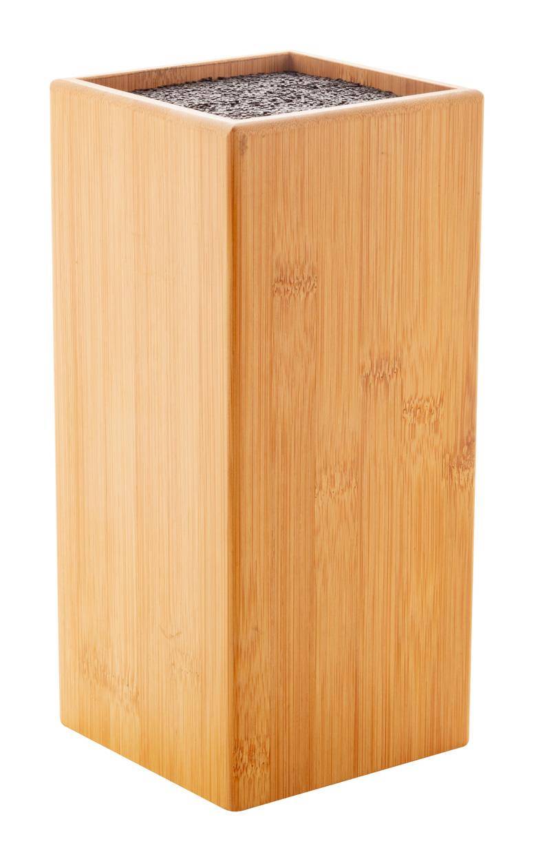 Santoku bambusový držiak na nože, hnedá prírodná  