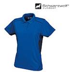 SCHWARZWOLF PALISADE dámská polokošile, král.modrá/nám.modrá XL