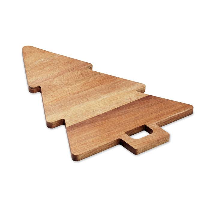 Servírovacia doštička, stromček, hnedá Wood
