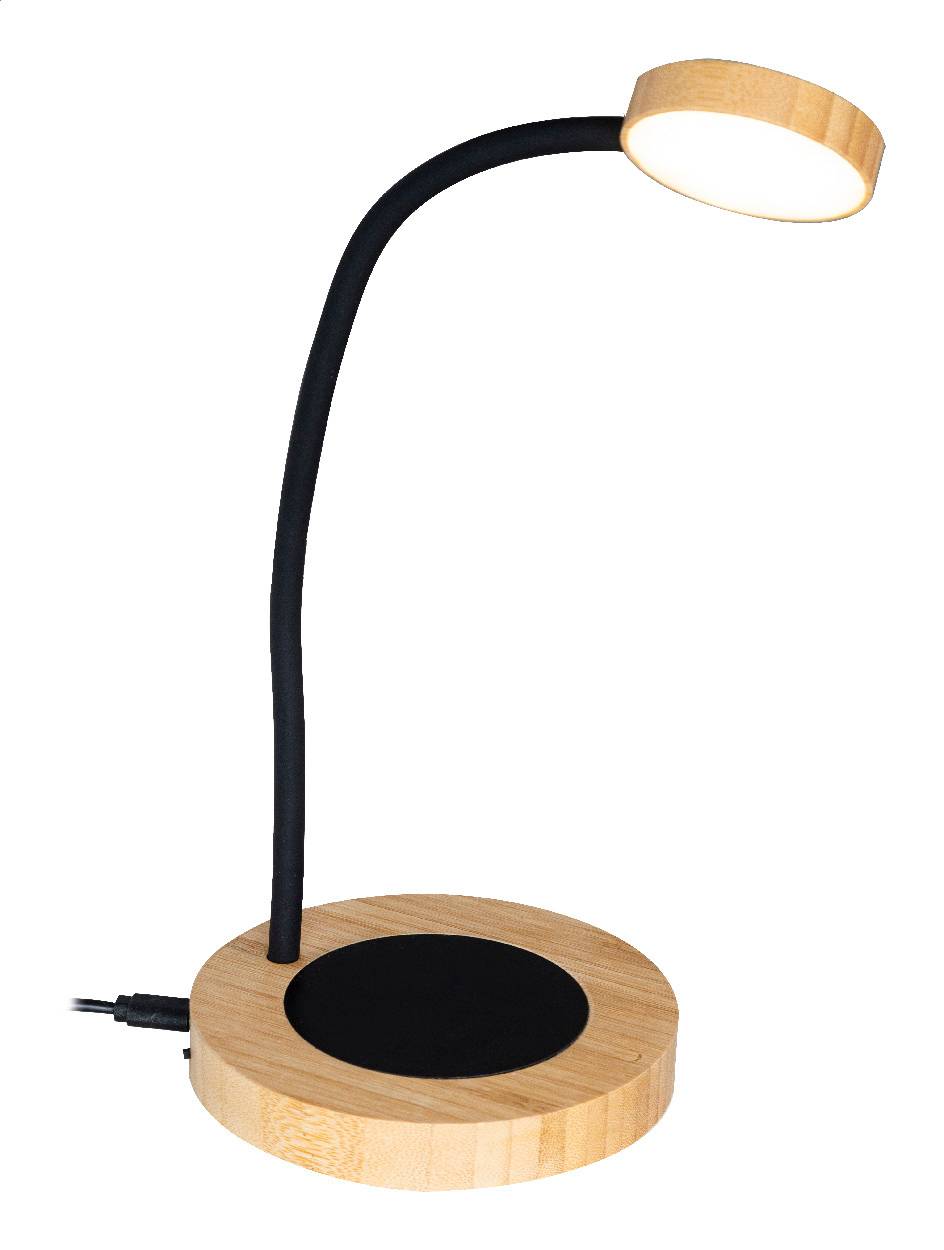 SipLight stolná lampa s ohrievačom hrnčekov, hnedá Natural