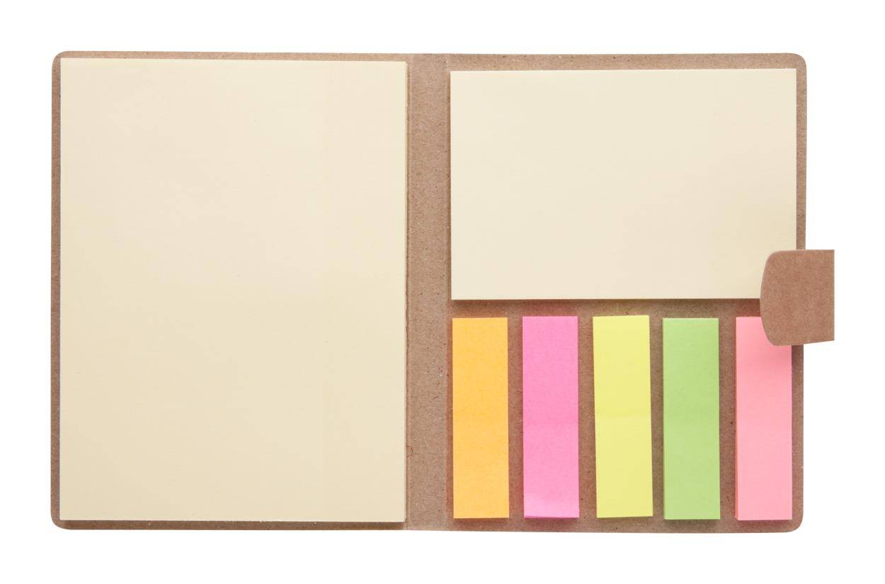 Sizes samolepiace lístky, hnedá