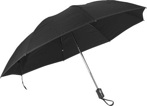 Skládací automatický OC deštník, průměr 105cm, černý