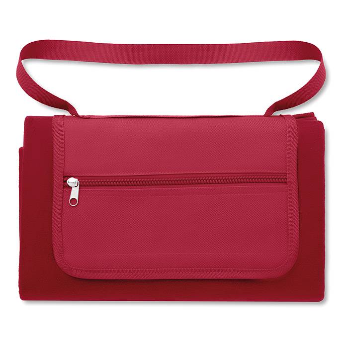 Skládací pikniková deka, červená