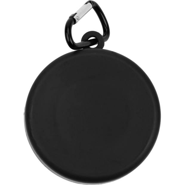 Skladací plastový pohár s karabínou, čierna /BANTON/ Skladací plastový pohár s karabínou, čierna /BANTON/