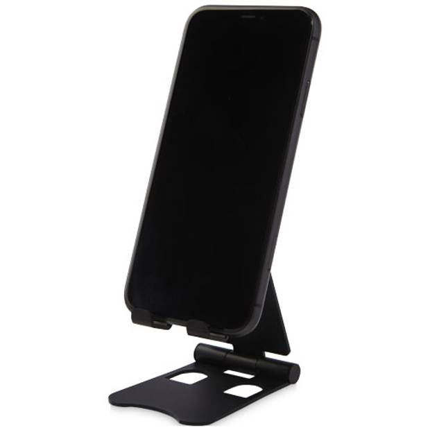 Skládací stojánek na telefon Riso, černá Skládací stojánek na telefon Riso, černá
