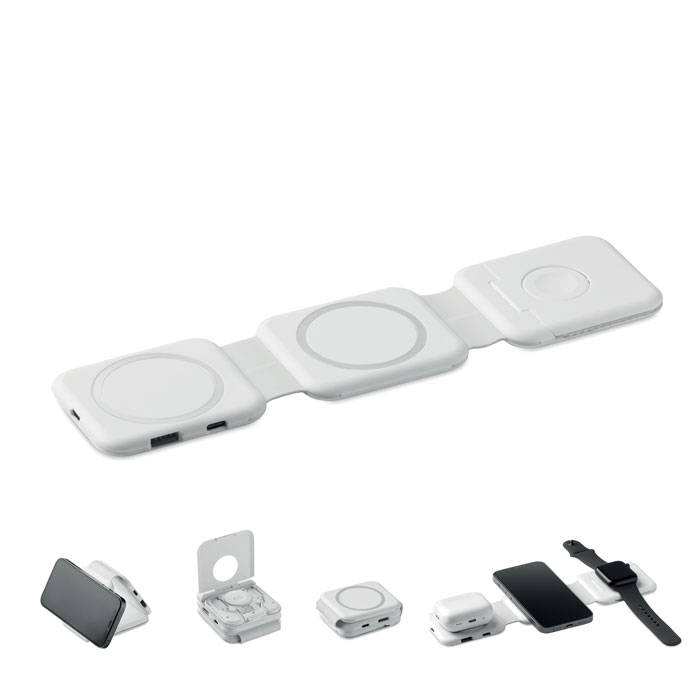 Skladacia nabíjacia stanica, biela