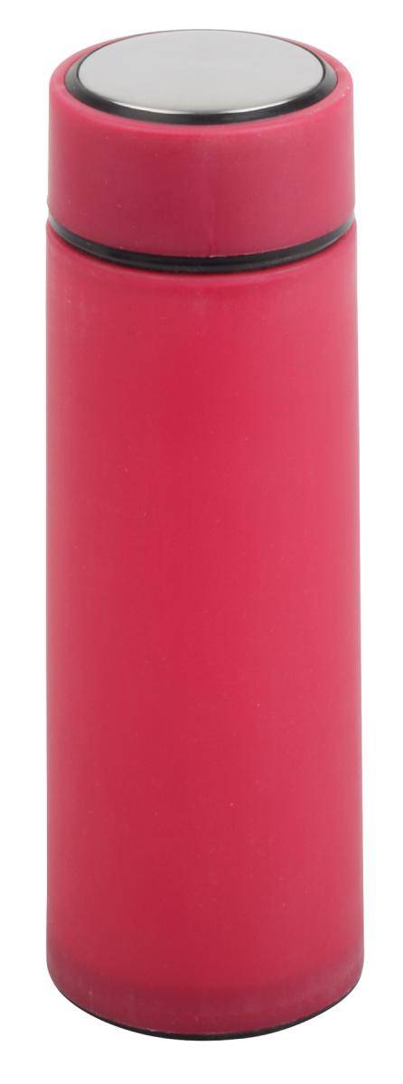 Sklenená fľaša „Elegant drink“, 450 ml, magenta červená