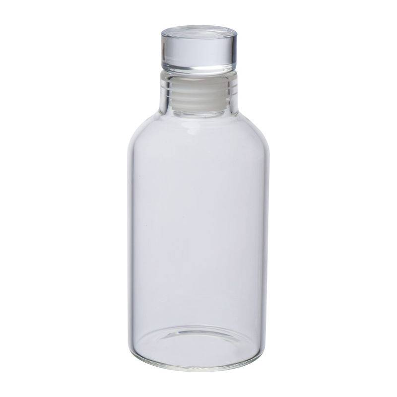 Sklenená fľaša na pitie, 300 ml, transparentná