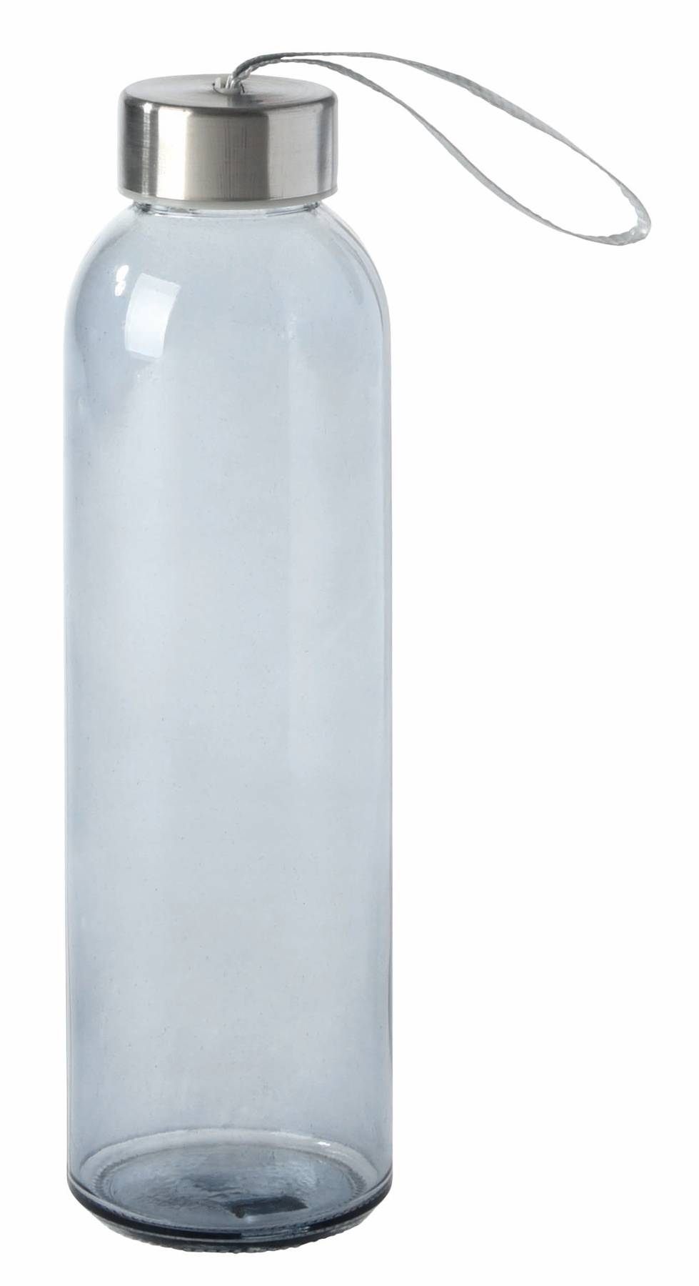 Sklenená fľaša "Take Smart", 500ml, antracit