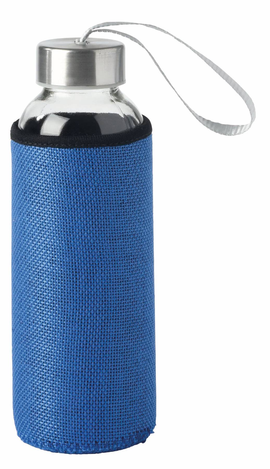 Skleněná láhev "TAKE JUTY", 450 ml, modrá