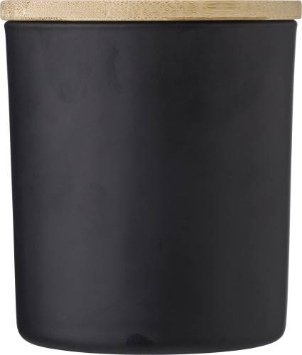 Skleněná svíčka Lucas, černá