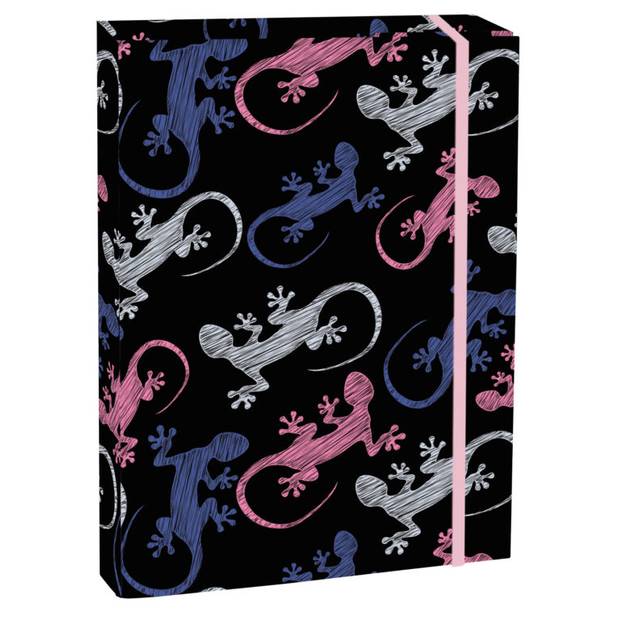 Školní box s klopou A5 Lizzard, vícebarevný Školní box s klopou A5 Lizzard, vícebarevný