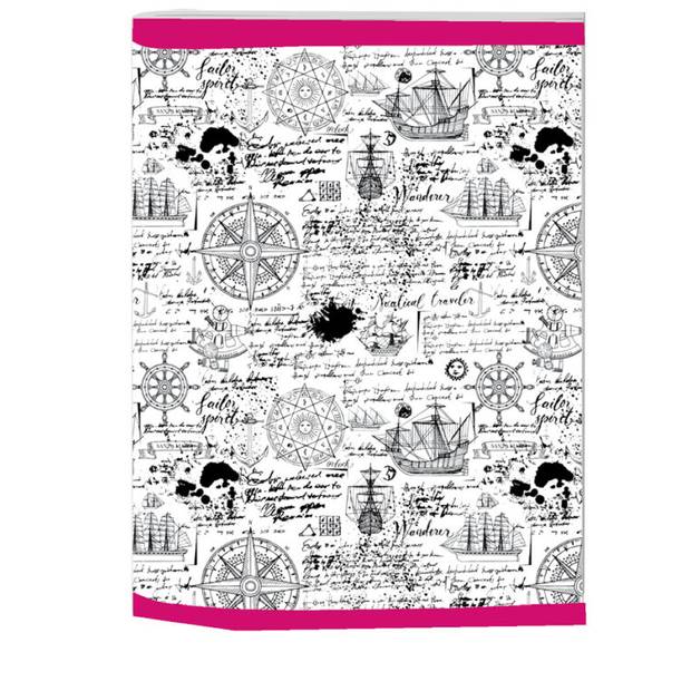 Školní sešit A4 Trend čtverečkovaný Lodě, vícebarevná Školní sešit A4 Trend čtverečkovaný Lodě, vícebarevná