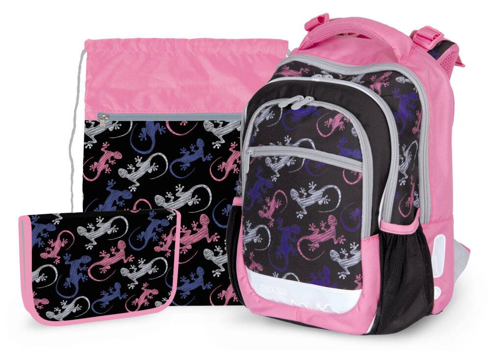 Školní set Lizzard, vícebarevný