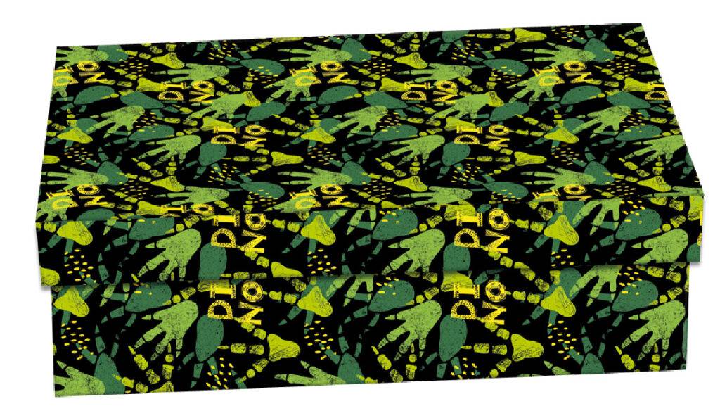 Školská krabica Dino Roar, viacfarebná