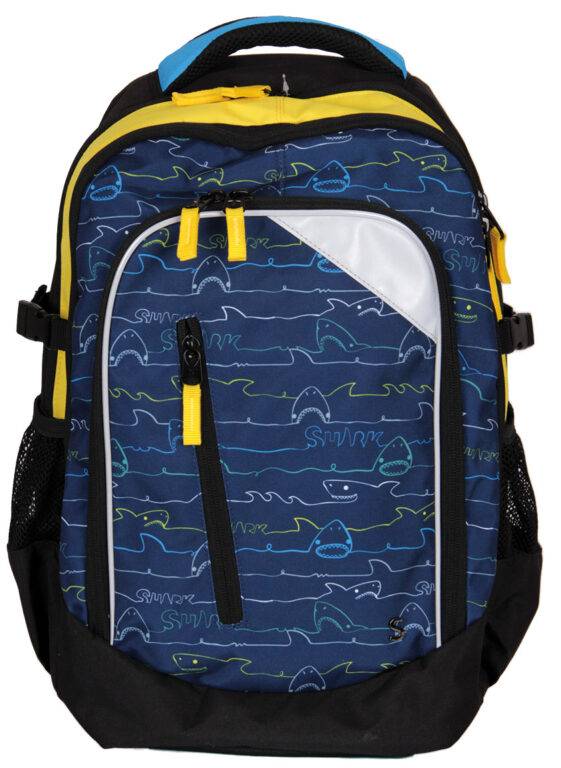 Školský batoh midi Shark, viacfarebná
