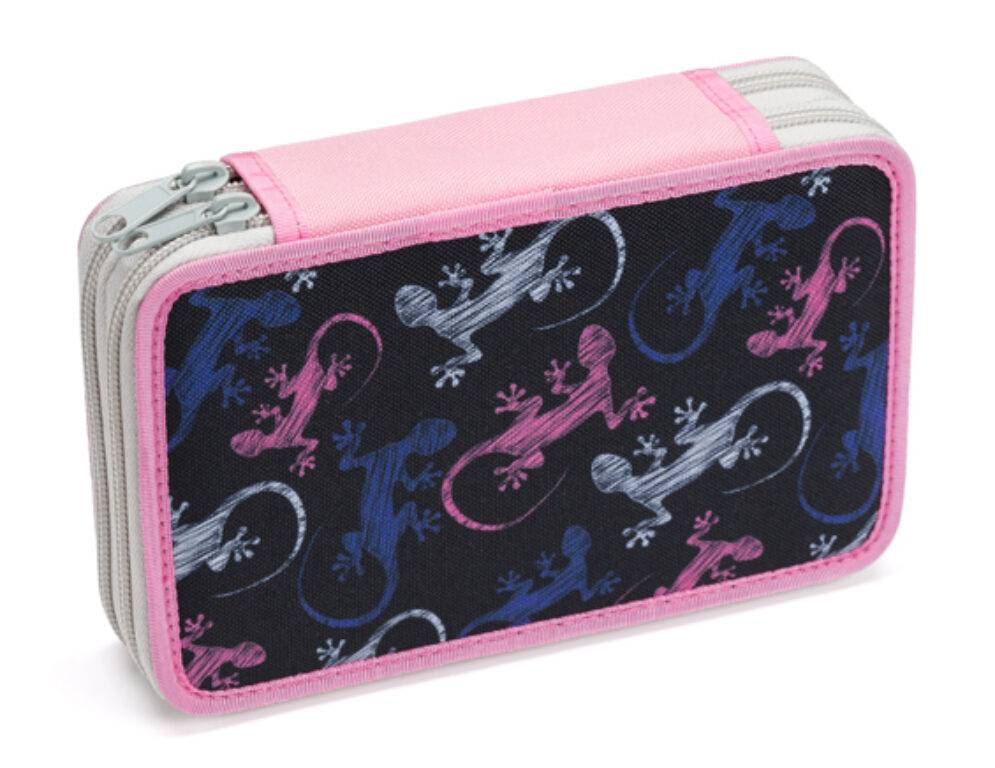 Školský dvojposchodový peračník Lizzard, viacfarebná