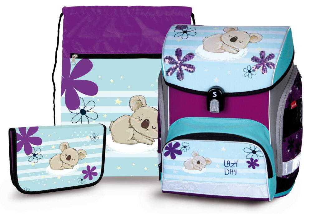 Školský set Lazy Koala, viacfarebná