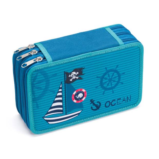 Školský trojposchodový peračník Ocean Pirate, viacfarebná Školský trojposchodový peračník Ocean Pirate, viacfarebná