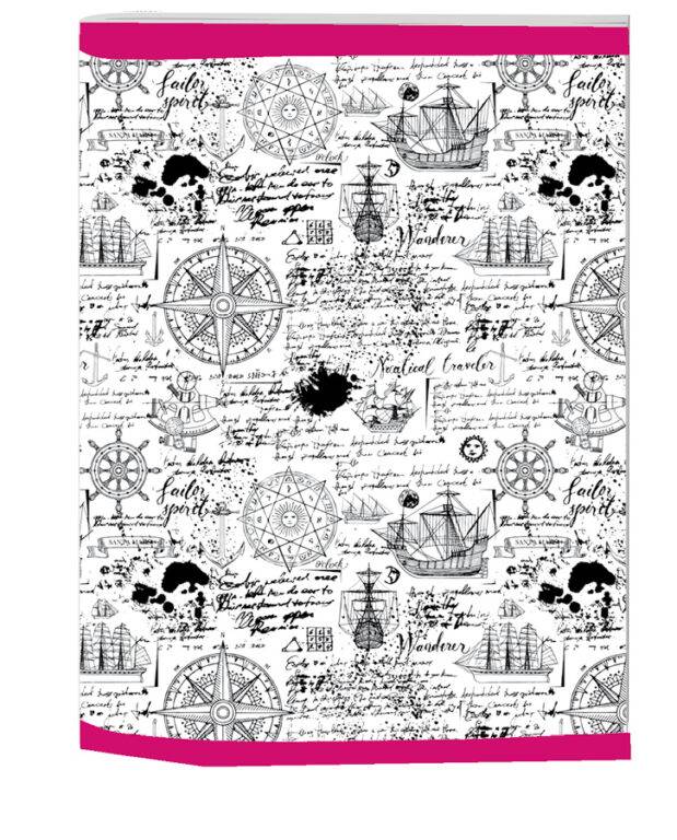 Školský zošit A4 Trend štvorčekový Lode, viacfarebná