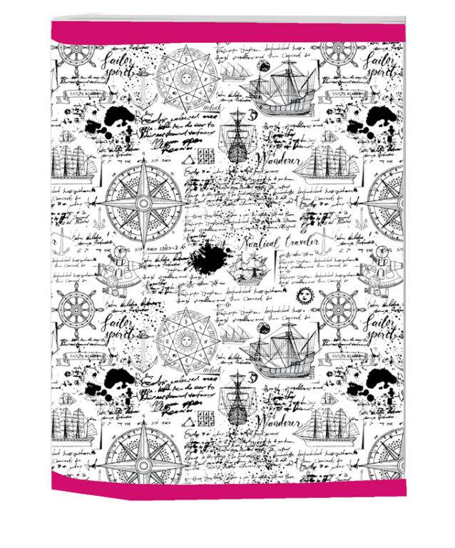 Školský zošit A5 Trend štvorčekový Lode, viacfarebná