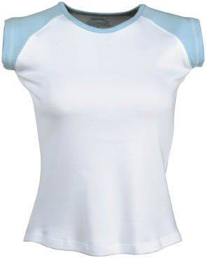 SLAZENGER LADIES RAGLAN TOP bílá, modrá S