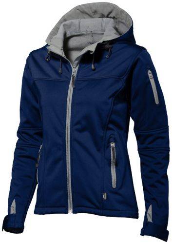 SLAZENGER MATCH LADIES SOFTSHELL JACKET nám.modrá S