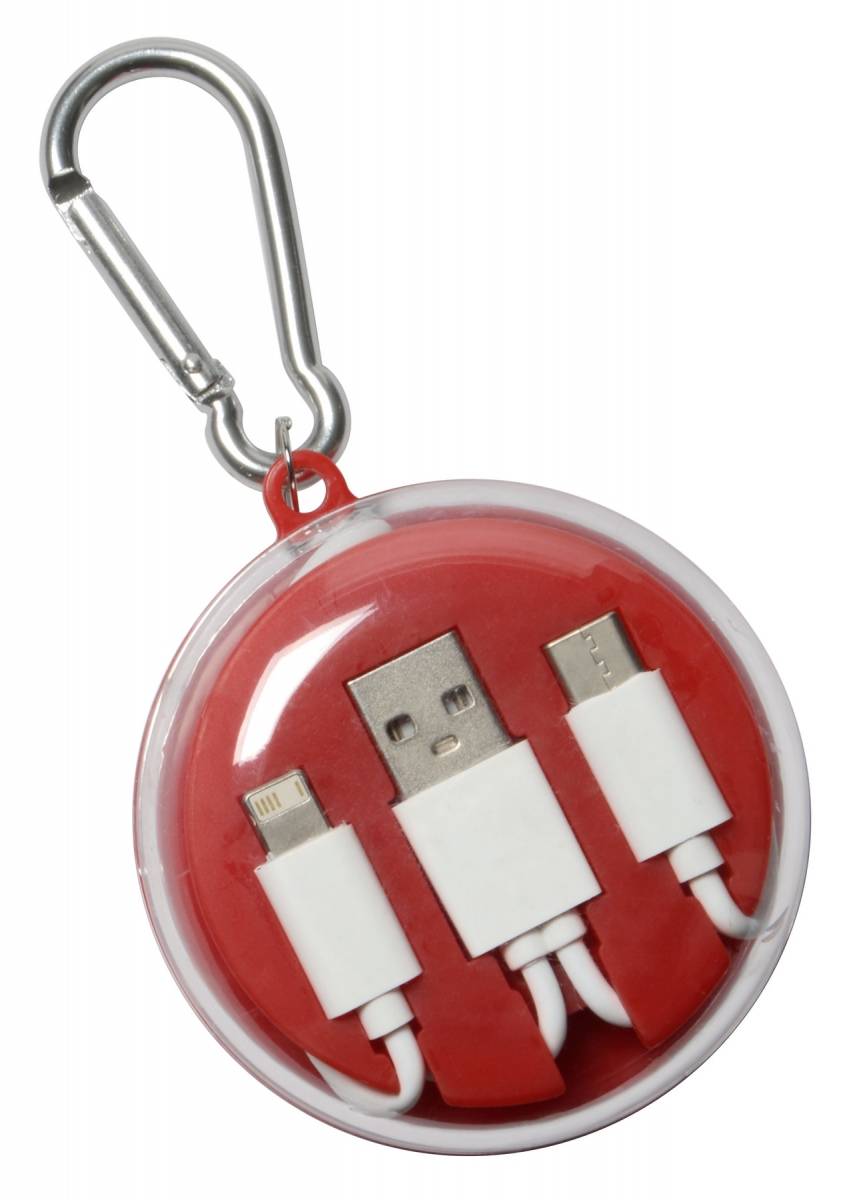 Slúchadlá do uší v úložnej krabičke, červená