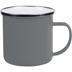 Obrázok ku produktu Smaltovaný hrnček "Vintage Cup", sivá