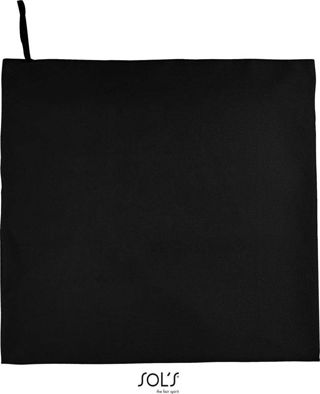 SOL'S | Atoll 100, Osuška z mikrovlákna, čierna