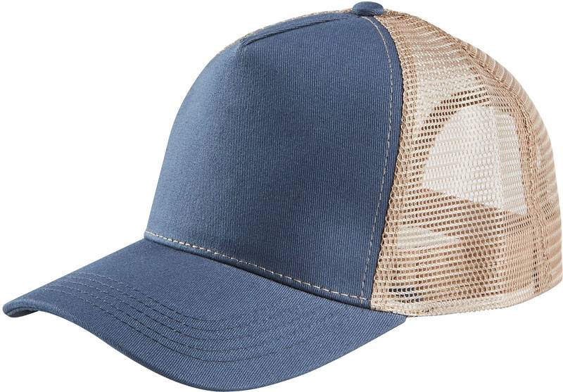 modrá Denim - hnedá Linen