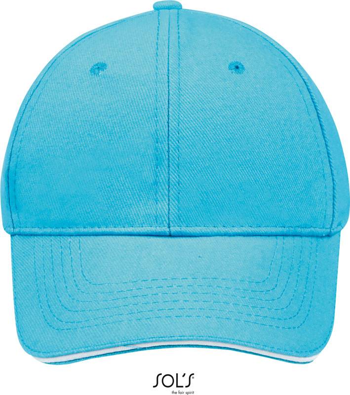 modrá turquoise - biela