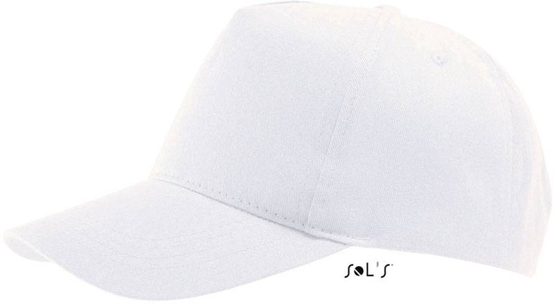 SOL'S | Buzz, 5 panelová šiltovka, biela