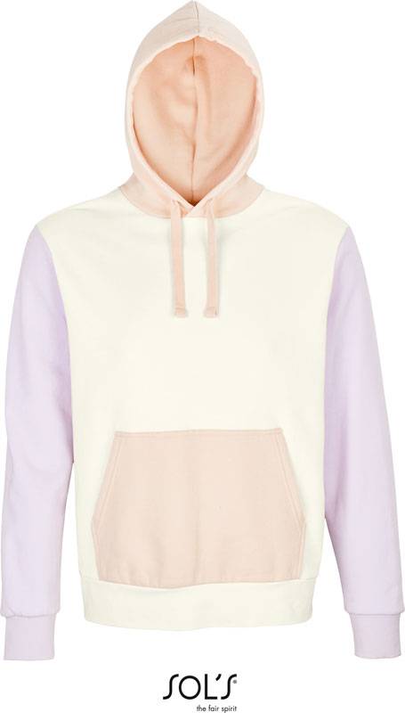 SOL'S | Collins, Unisex mikina s kapuc. z bio bavlny, biela off, L