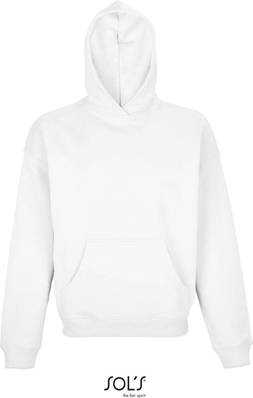 SOL'S | Connor, Unisex mikina s kapucí, bílá, XS