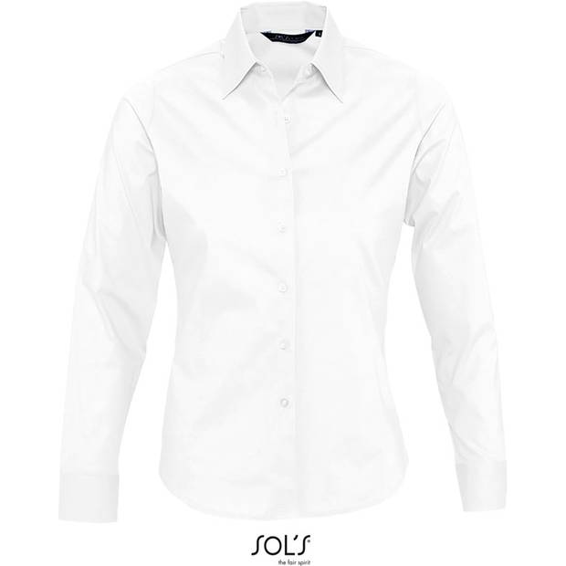 SOL'S | Eden, Elastická halenka s dl. rukávom, biela, XS SOL'S | Eden, Elastická halenka s dl. rukávom, biela, XS