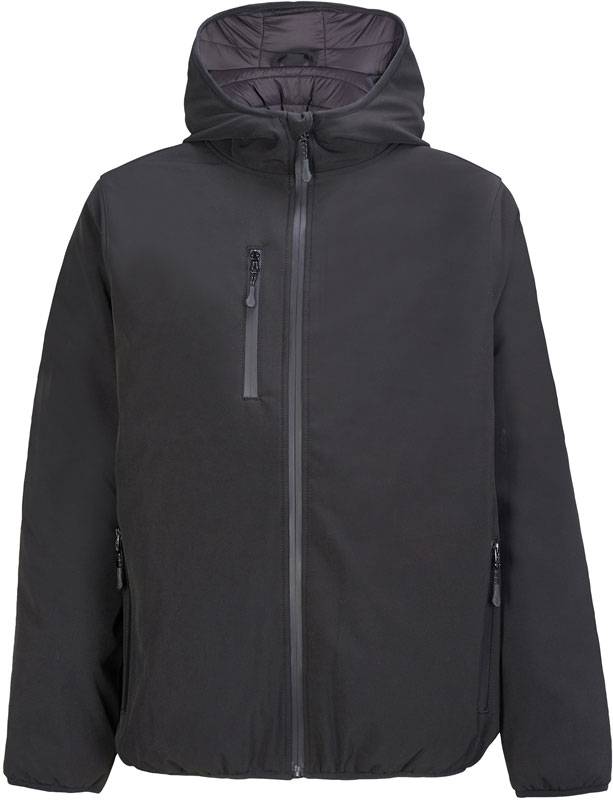 SOL'S|Falcon Padded Men, Pánska 3vrstv.zimná softshell bunda, čierna, S